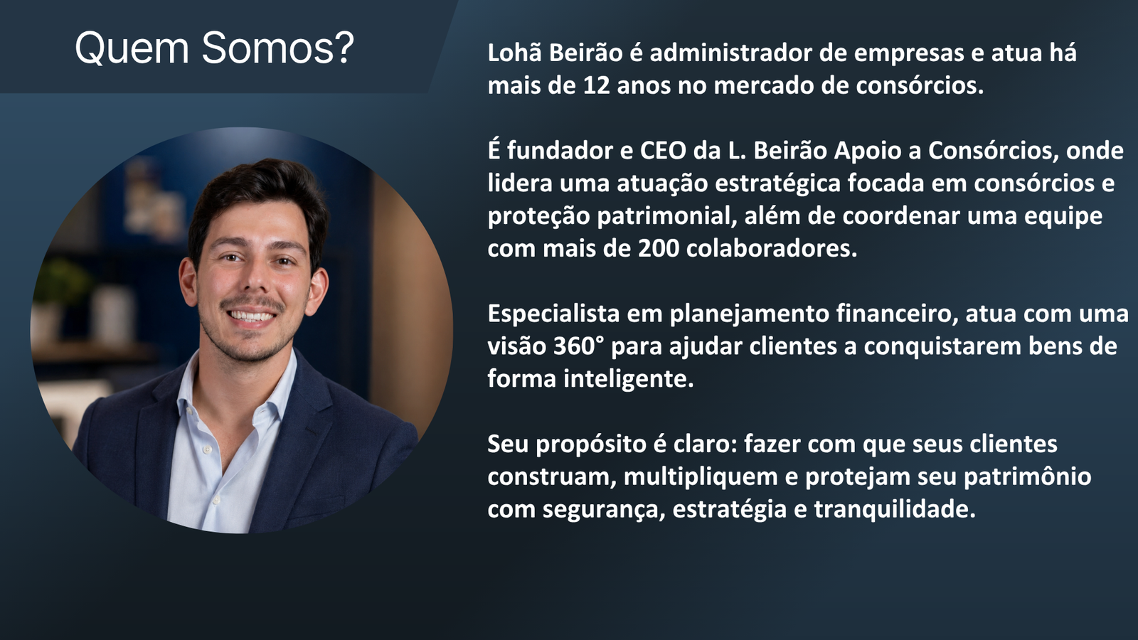 Quem somos - Carla Lohã Beirão.